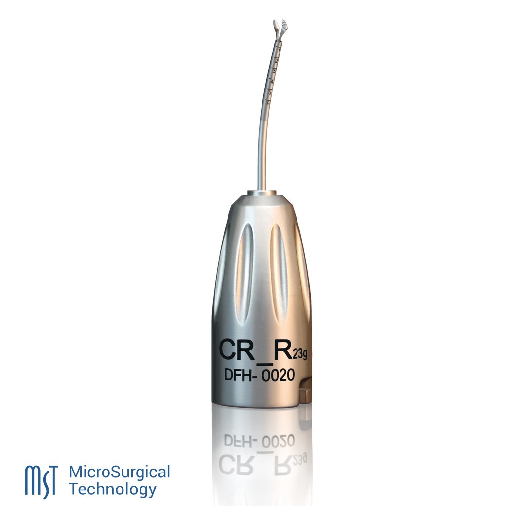 Pinza de capsulorrexis Fine/Hoffman con regla Seibel reutilizable de MST, 23g