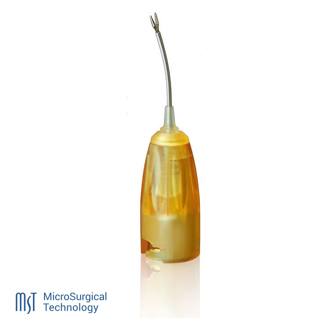 Pinza de sujeción de un solo uso de MST, 23g curva