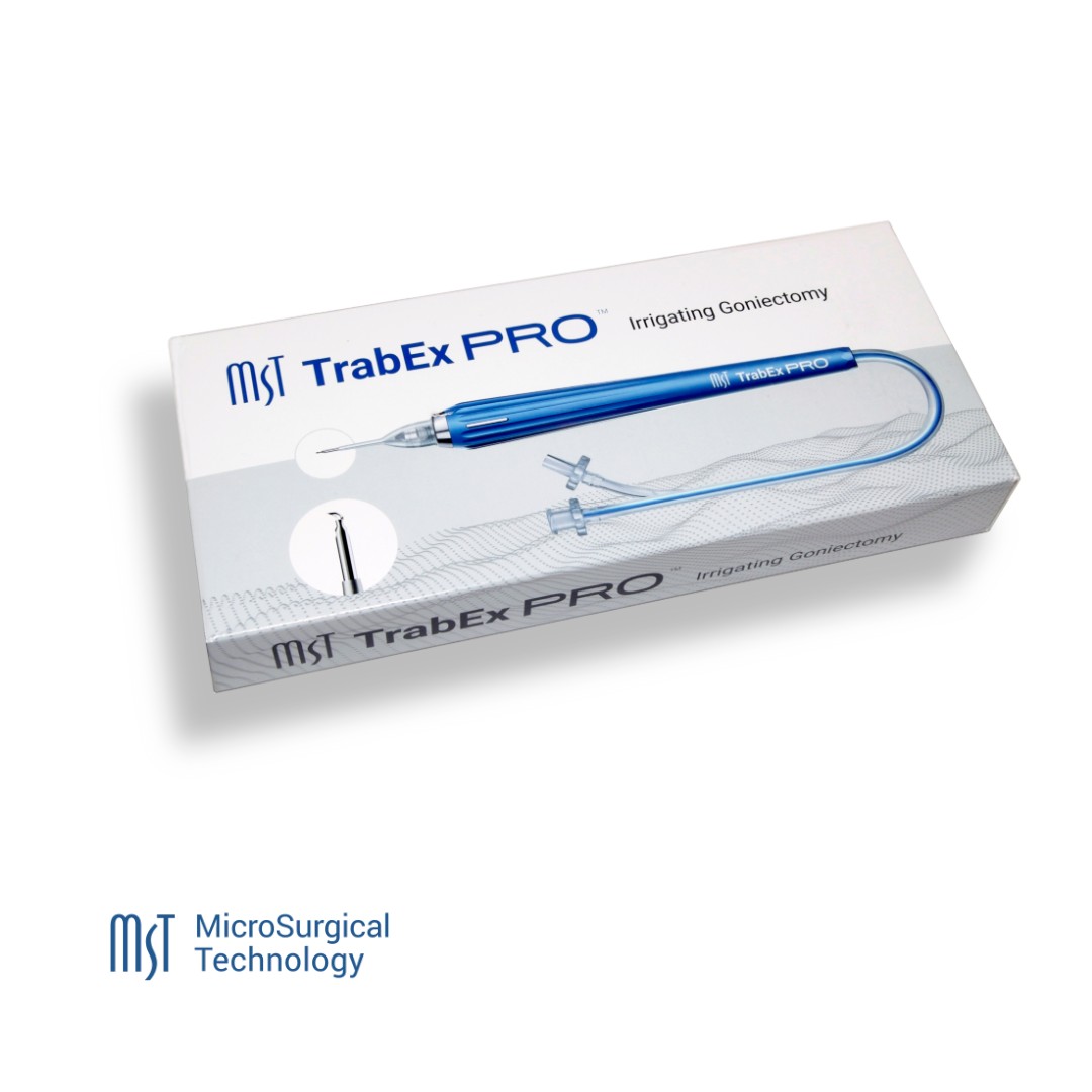 Caja de TrabEx PRO de MST para goniotomía excisional